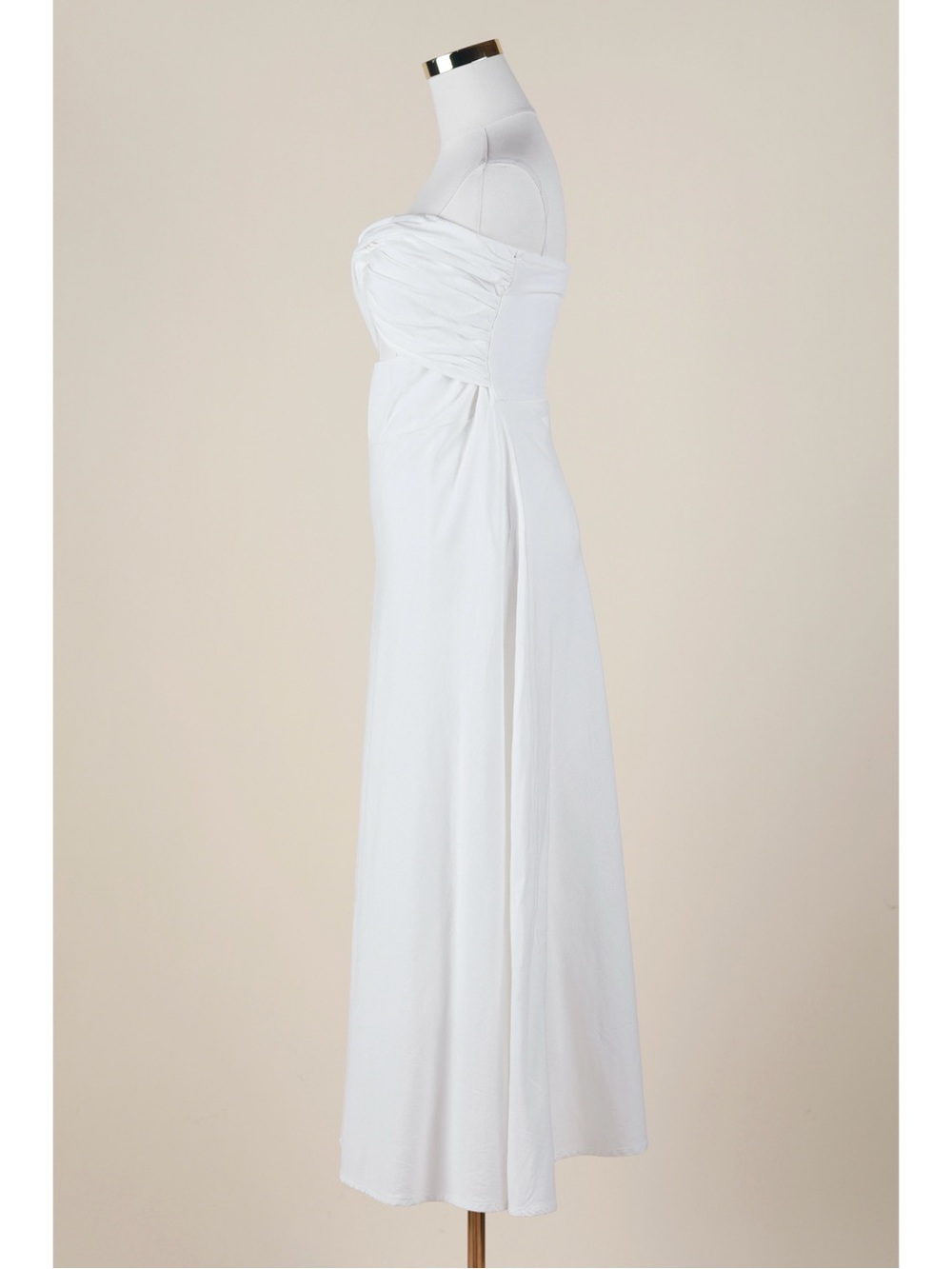 Petal & Pup White Strapless Twist Front Midi Dress - Picture 3 of 5